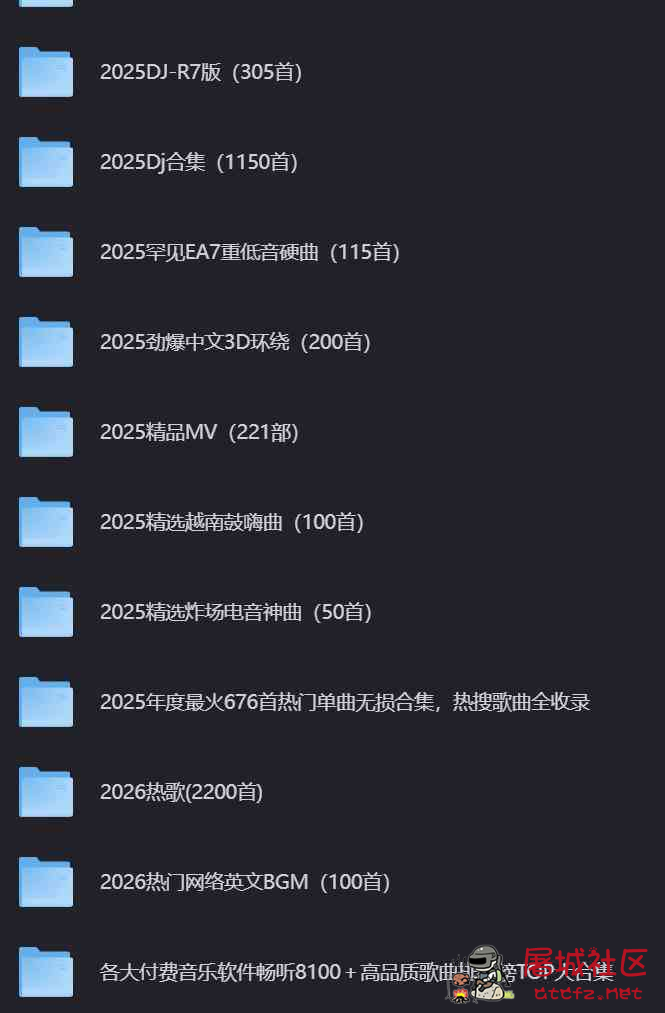 2026最新车载无损音乐合集下载 TC辅助网www.tcsq1.com5885